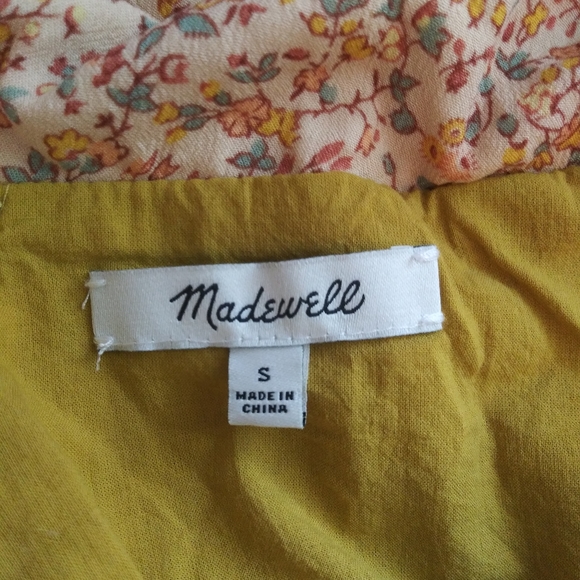 Madewell Print-Mix Midi Tiered Dress Jaipur Floral - Picture 10 of 11